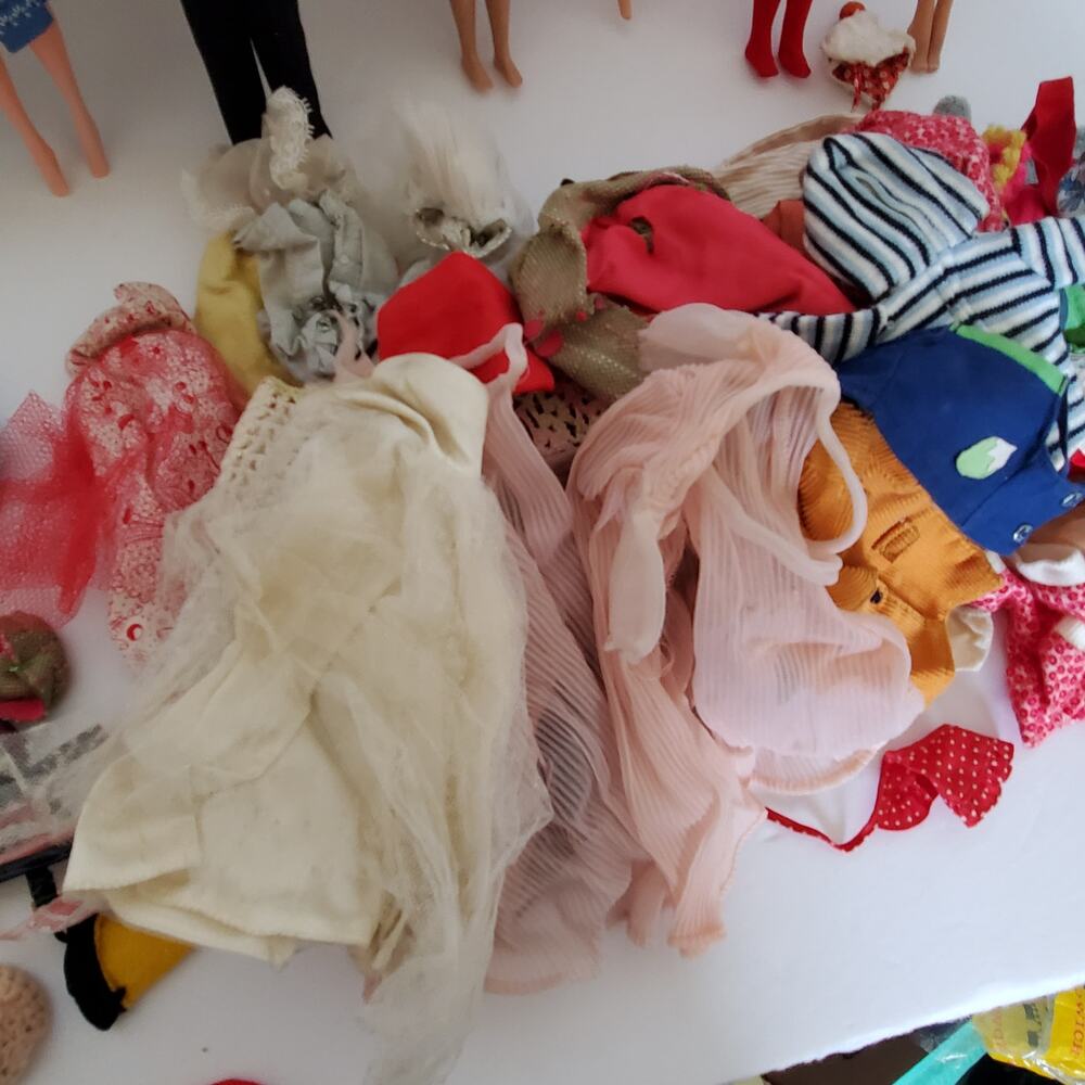Vintage Lot 60s Barbie Skipper Ken Allen Dolls Fashion Clothes Accessories - Picture 10 of 16